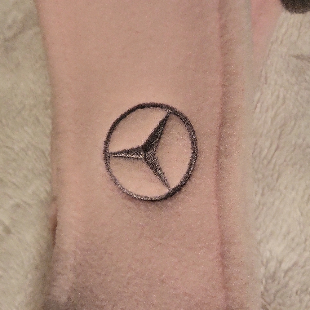 NWT Mercedes Benz Logo Fleece Ear Warmer Headband Pink